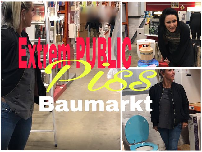 Fit***Sandy Porno Video: PUBLIC Extrem im Baumarkt