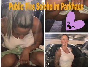 Fit***Sandy Porno Video: Public pi** Seich Alarm im Parkhaus