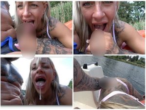 Fit***Sandy Porno Video: Tretbootfahrer mit bl*wjob bezahlt